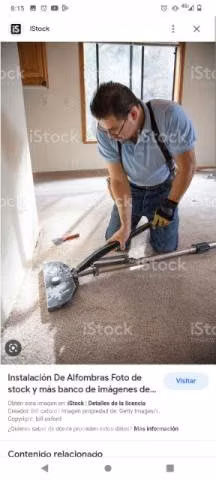 instalación de alfombra
