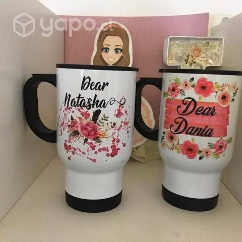 Mugg termico con tapa personalizado