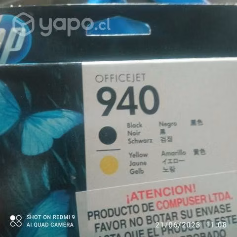 Cabezal HP 940 Black yellow original