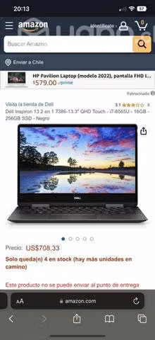 Dell Inspiron 7386 (importado de EE.UU)