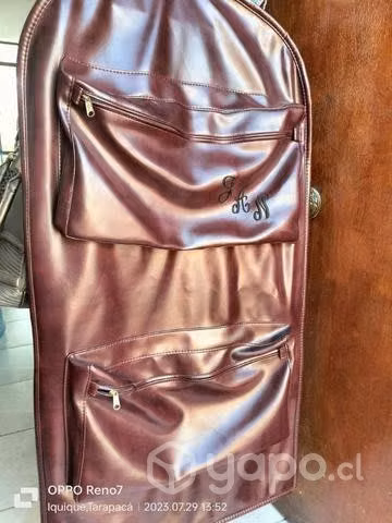 Porta ternos puro cuero
