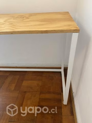 Escritorio cubierta madera tipo industrial