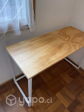 Escritorio cubierta madera tipo industrial