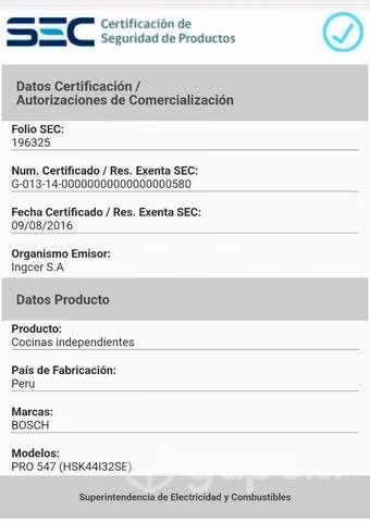 Cocina a gas Bosch Pro547