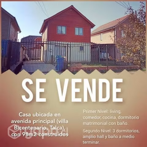 linda casa modelo Rauquen en Bicentenario