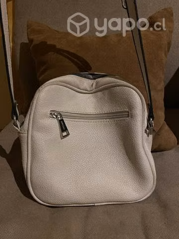 Cartera de cuero blanca - Imagen 3