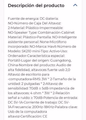 Parlantes NUEVOS para PC