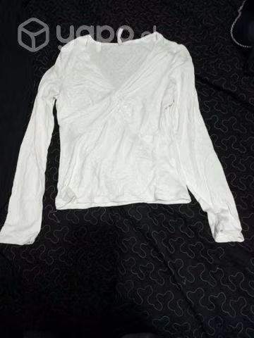 Blusa blanca talla S a M - Imagen 3