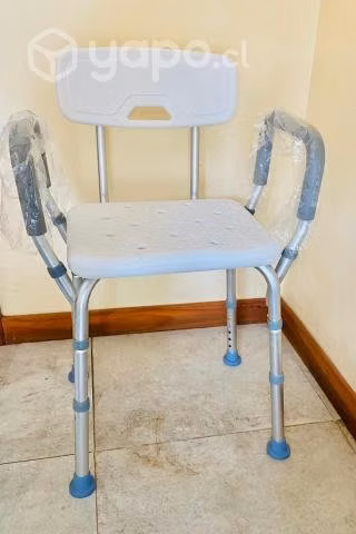 Silla De Ducha Con Respaldo Y Reposabrazo