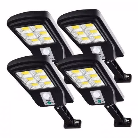 4 Focos Led con Paneles solares sin control