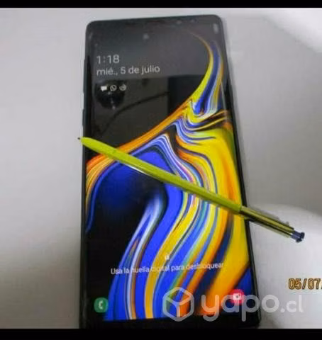Galaxy note 9 excelente estado