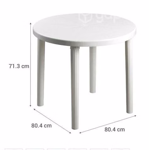 Mesa plastica redonda (NUEVA)