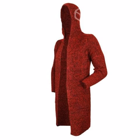 Chaleco Burdeo XL Con Gorro Largo Grueso 8811