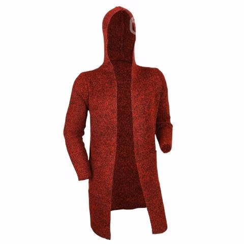 Chaleco Burdeo XL Con Gorro Largo Grueso 8811