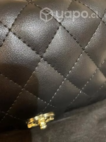 Bolso cuero Chanel piel caviar negro