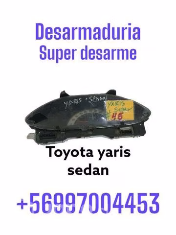 Sinoptico toyota yaris sedan desarmaduria detalle