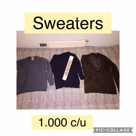 Ropa usada polerones y chalecos