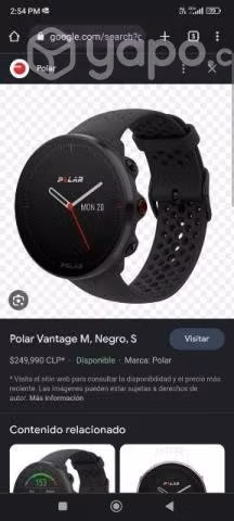 Reloj polar vantage M