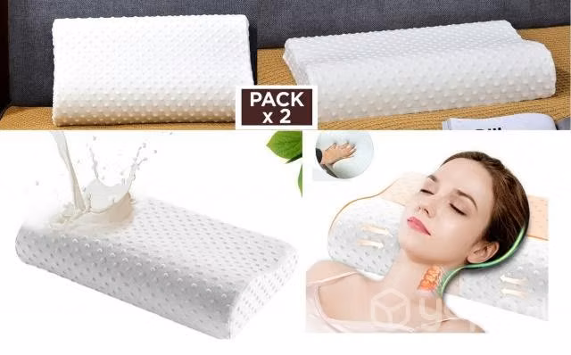 Almohada memory viscoelastico ortopedico con funda - Imagen 2