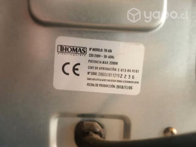 Horno thomas TH60i