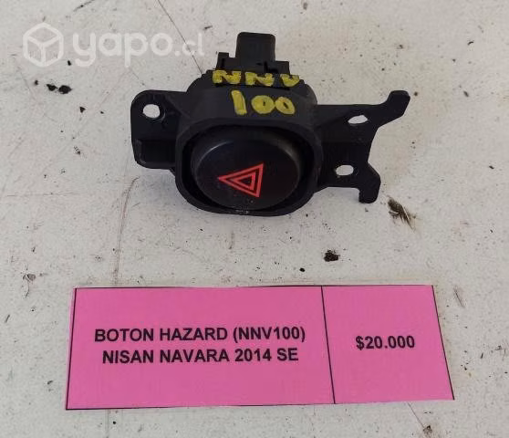 Boton Hazard (NNV100) Nissan Navara 2014 SE