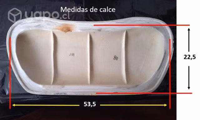 Tapa estanque de loza color blanco