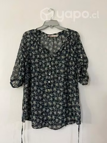 Blusa Semi Transparente Marca MOR Talla L