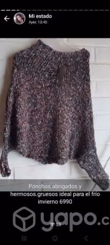Poncho con mangas