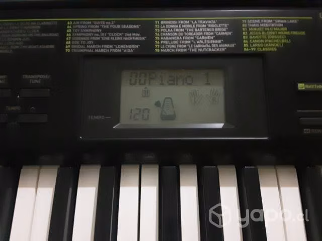 Teclado CASIO modelo CTK1100, conversable