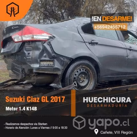 Triceta suzuki ciaz gl 2017