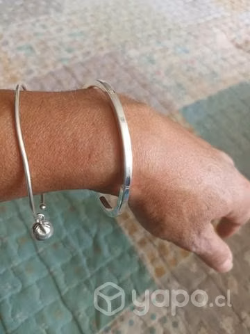 Brazalete plata de ley tibetana 925 - Imagen 2