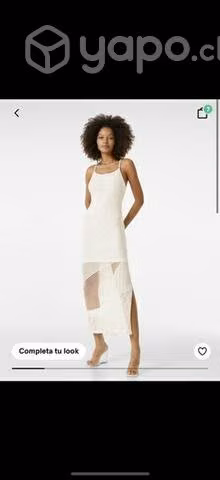 Hermoso vestido elasticado con transparencia xs