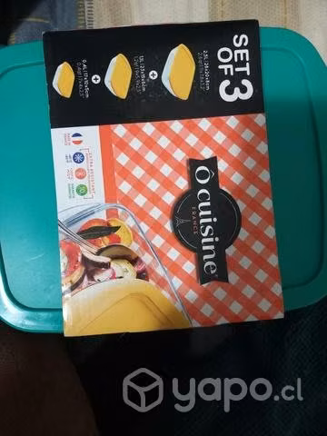 Set de Fuentes de vidrio (3 fuentes)