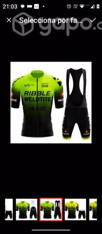 Vestimenta ciclismo