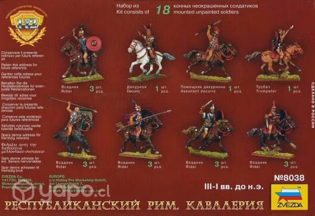 Maqueta De Caballería Romana Republicana, 1/72