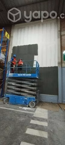 Arriendo elevador de tijera 12 mts altura