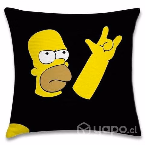 Cojín de homero simpson rockero
