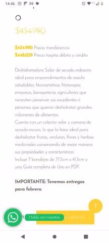 Deshidratador solar
