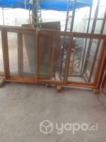 3 ventanas Roble correderas - Imagen 2