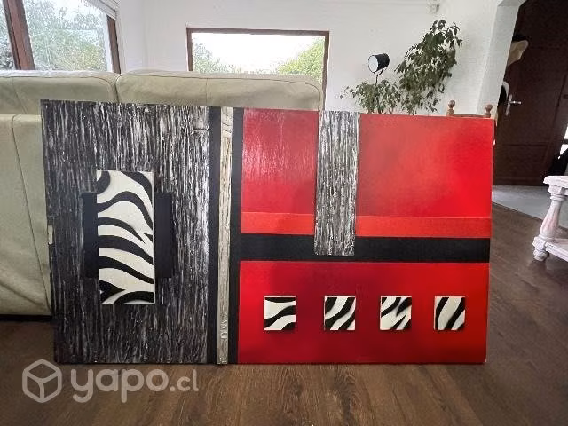 Cuadro moderno diseño zebra