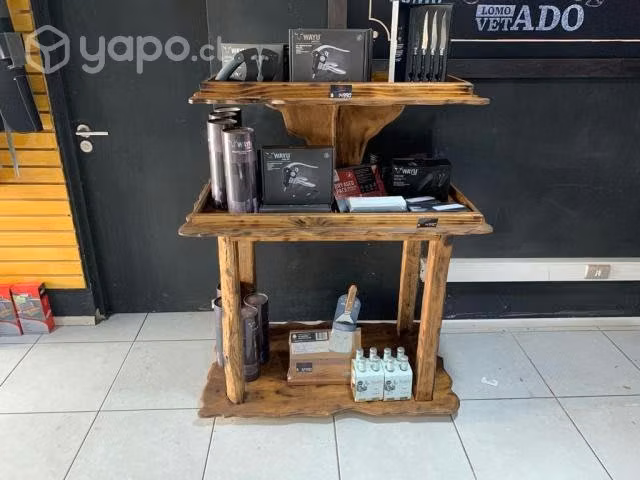 Mostrador rústico para negocio