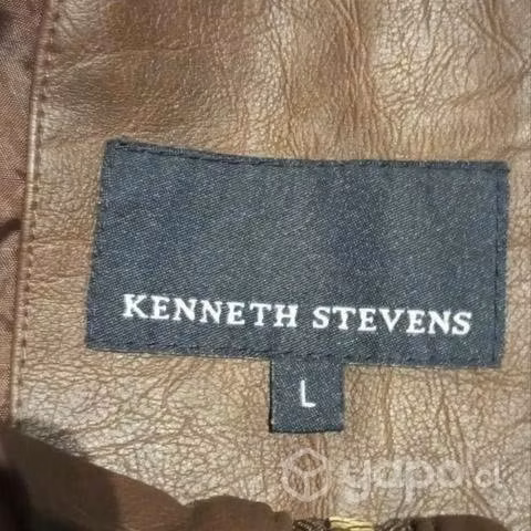 Chaqueta de cuero de la marca Kenneth Stevens - Imagen 3