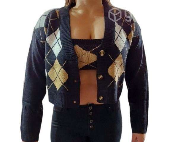 Cardigan set escocés - Imagen 2