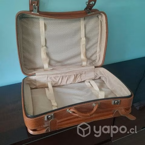 Maleta de cuero antigua, vintage