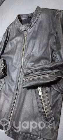 Chaqueta cuero oveja envejecida nueva permuto