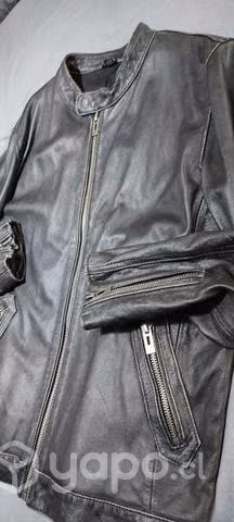 Chaqueta cuero oveja envejecida nueva permuto