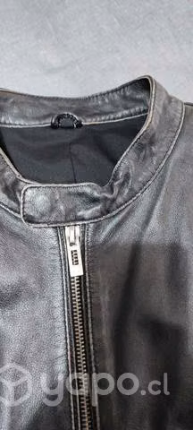 Chaqueta cuero oveja envejecida nueva permuto