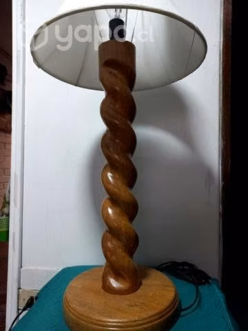 Lampara Salomónica de Roble y Castaño - Imagen 2