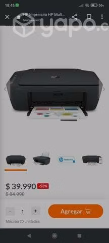 Impresora HP Multifuncional Ink Advantage 2774