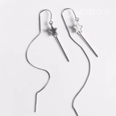Pendientes plata de ley sterling 925 con borlas - Imagen 2